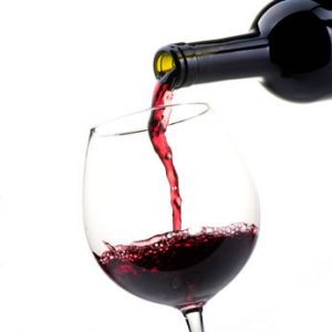 Glas Rotwein